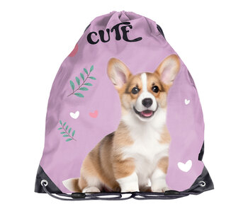 PASO Gym bag / Swimming bag Corgi 45 x 34 cm Polyester