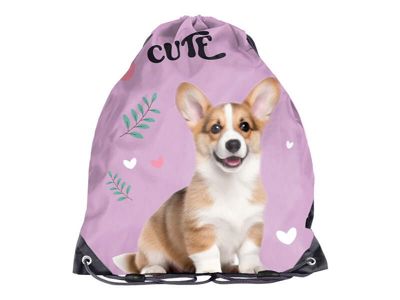PASO Gymtas - Zwemtas - Corgi - 45 x 34 cm Polyester