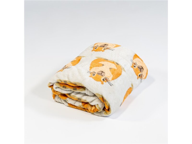 Capybara Karo-Fleece – 110 x 150 cm – Polyesterflanell