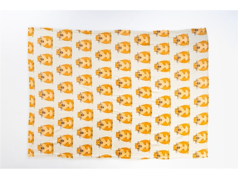 Capybara Fleeceplaid - 110 x 150 cm - Polyester Flanel