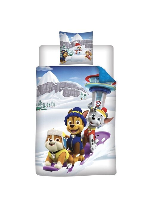 PAW Patrol Dekbedovertrek 140 x 200 cm + 65 x 65 cm Polyester Flanel
