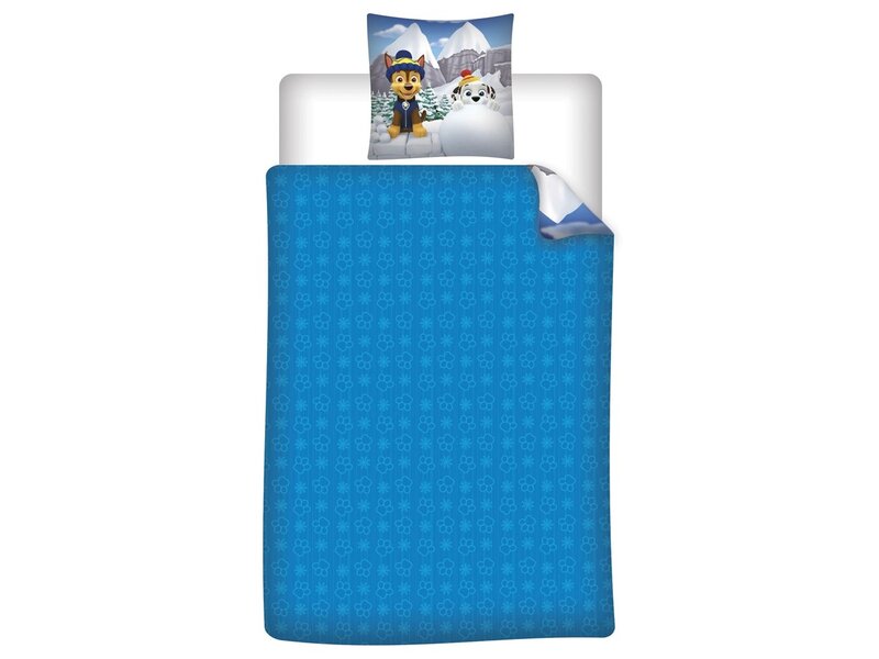 PAW Patrol Bettbezug – Einzelbett – 140 x 200 cm + 65 x 65 cm – Polyesterflanell