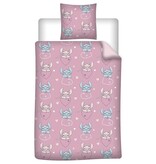 Disney Lilo & Stitch Housse de couette - 1 personne - 140 x 200 cm + 65 x 65 cm - Flanelle de polyester