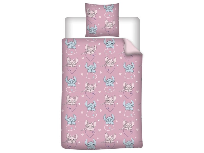 Disney Lilo & Stitch Duvet Cover - Single - 140 x 200 cm + 65 x 65 cm - Polyester Flannel