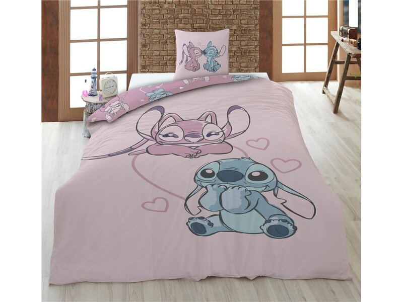 Disney Lilo & Stitch Duvet Cover - Single - 140 x 200 cm + 65 x 65 cm - Polyester Flannel
