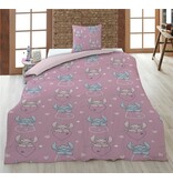 Disney Lilo & Stitch Housse de couette - 1 personne - 140 x 200 cm + 65 x 65 cm - Flanelle de polyester