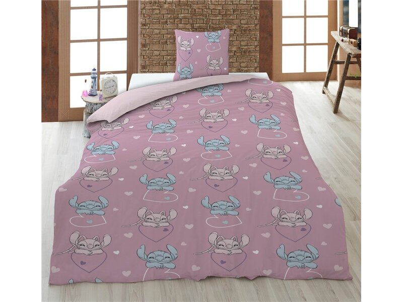 Disney Lilo & Stitch Duvet Cover - Single - 140 x 200 cm + 65 x 65 cm - Polyester Flannel