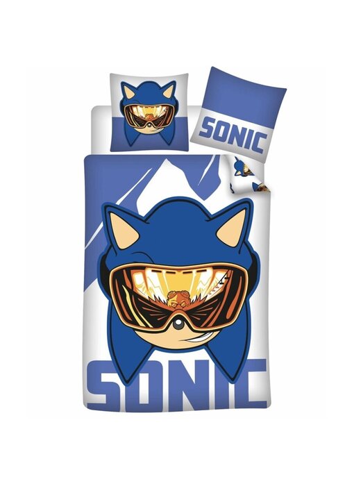 Sonic Housse de couette 140 x 200 cm + 65 x 65 cm en flanelle de polyester