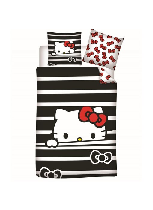 Hello Kitty Bettbezug 140 x 200 cm + 65 x 65 cm Polyesterflanell