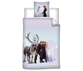 Disney Frozen Dekbedovertrek 140 x 200 cm + 65 x 65 cm Polyester Flanel