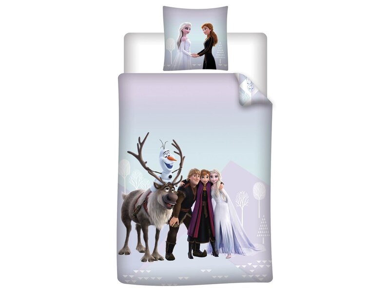 Disney Frozen Dekbedovertrek - Eenpersoons - 140 x 200 cm + 65 x 65 cm -  Polyester Flanel