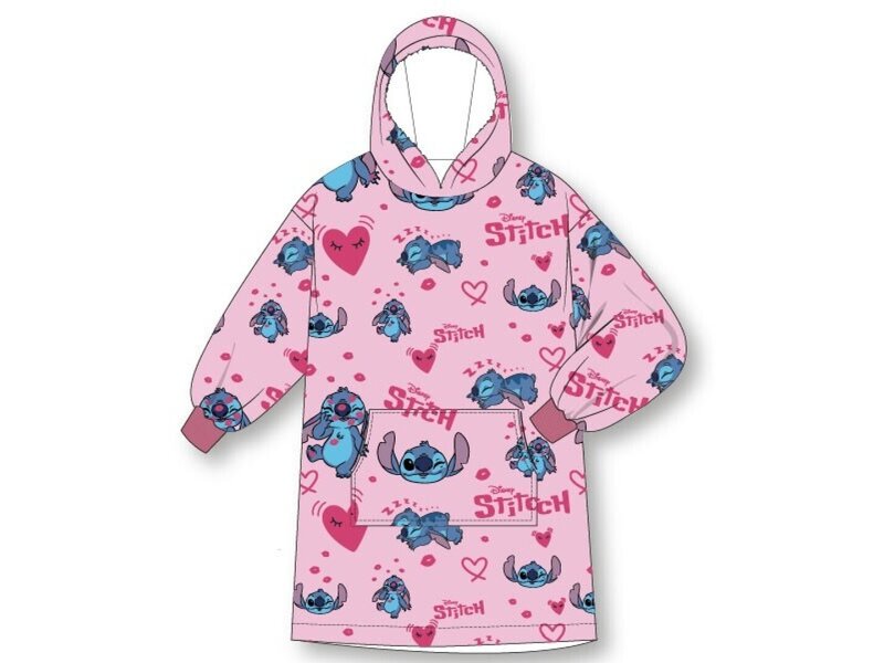 Disney Lilo & Stitch Hoodie Fleece Deken - Volwassen - One Size - Polyester
