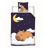 Capybara Duvet Cover - Single - 140 x 200 cm - 65 x 65 cm - Polycotton
