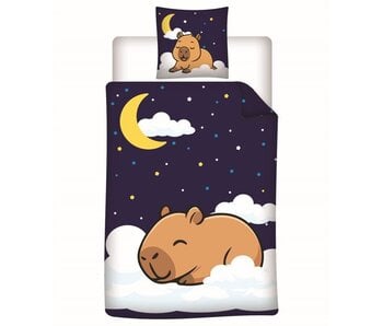 Capybara Dekbedovertrek 140 x 200 + 65 x 65 cm Polycotton