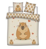 Capybara Dekbedovertrek - Lits Jumeaux - 240 x 220 cm / 65 x 65 cm - Polycotton