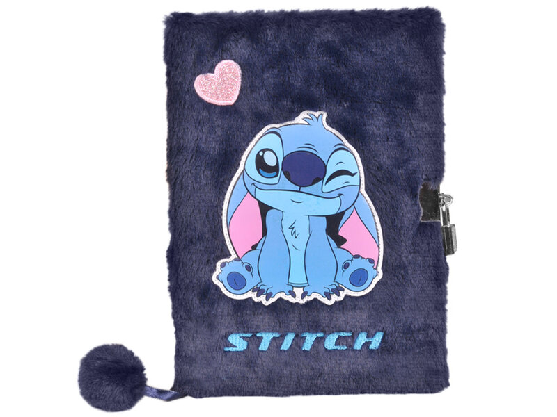Disney Lilo & Stitch Dagboek A5 - Gelinieerd - Met slot - 15 x 21 x 3 cm