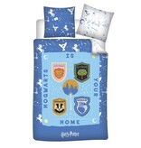 Harry Potter Housse de couette - 1 personne - 140 x 200 cm - 65 x 65 cm - Polycoton