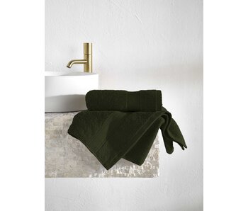 De Witte Lietaer Handtuchset Stephanie Khaki, 2-teilig, 50 x 100 cm, Baumwolle