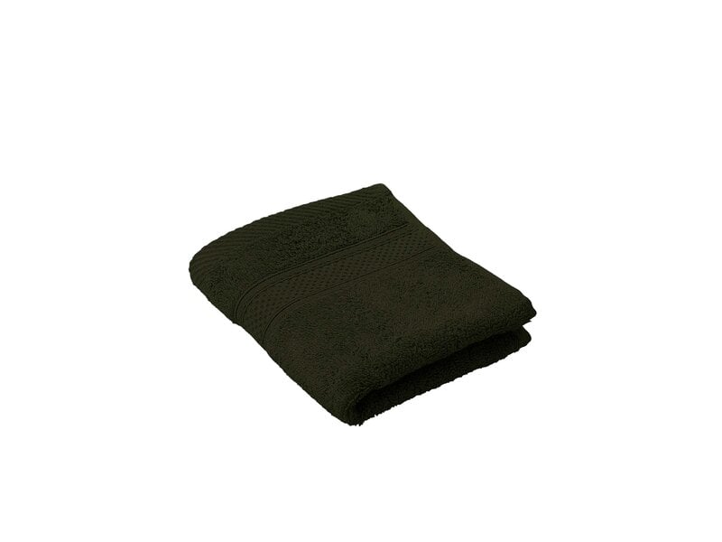 De Witte Lietaer Serviette d'invité Stephanie Khaki - 30 x 50 cm - Lot de 2 - Verte - Coton