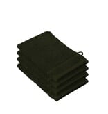 De Witte Lietaer Stephanie Khaki Washcloths - 15 x 21 cm - Set of 4 - Green - Cotton
