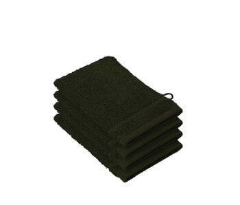 De Witte Lietaer Stephanie Khaki Washcloths Set of 4 Cotton
