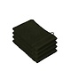Lot de 4 gants de toilette Stephanie kaki en coton
