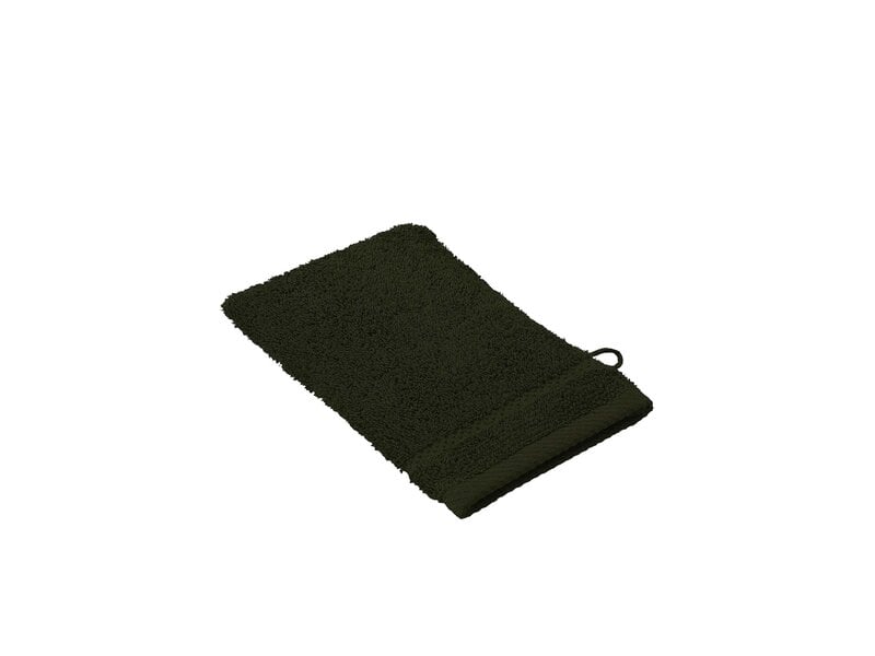 De Witte Lietaer Washandjes Stephanie Khaki- 15 x 21 cm - set 4 stuks - Groen - Katoen