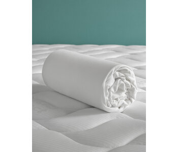 De Witte Lietaer Fitted Sheet Case White 140 x 200/220-h40 Cotton Jersey