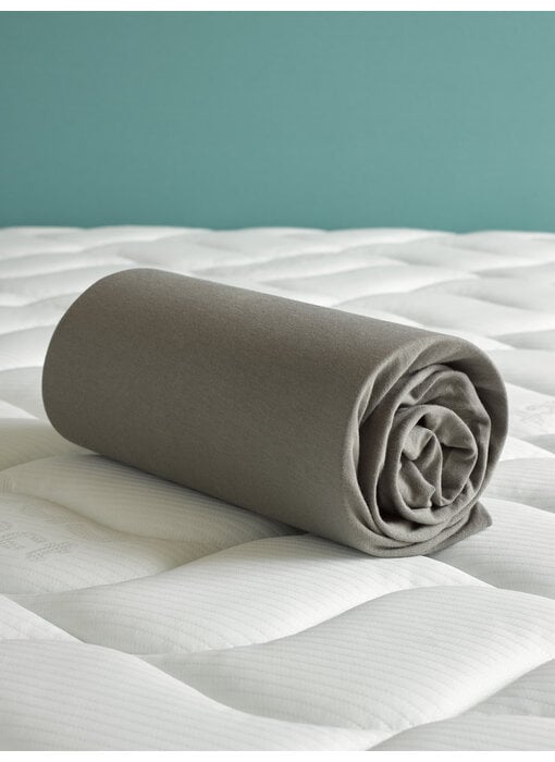 De Witte Lietaer Spannbettlakenbezug Steeple Grey 160 x 200/220-h40 Baumwolljersey