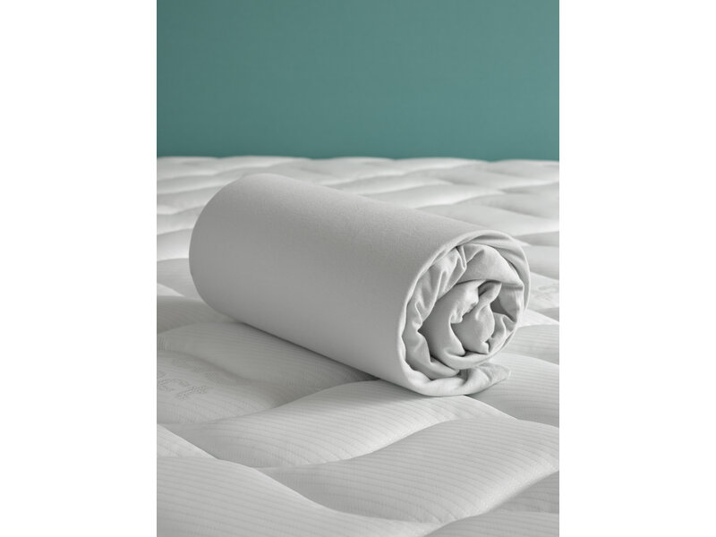 De Witte Lietaer Fitted Sheet - Case Oyster - Double - 160 x 200/220-h40 - Cotton Jersey