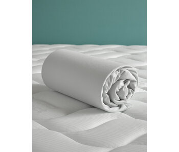 De Witte Lietaer Housse de drap-housse couleur huître 140 x 200/220 cm - jersey de coton 40 cm