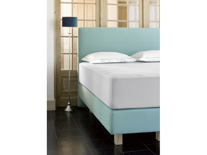 De Witte Lietaer Fitted Sheet - Case Oyster - Double - 160 x 200/220-h40 - Cotton Jersey