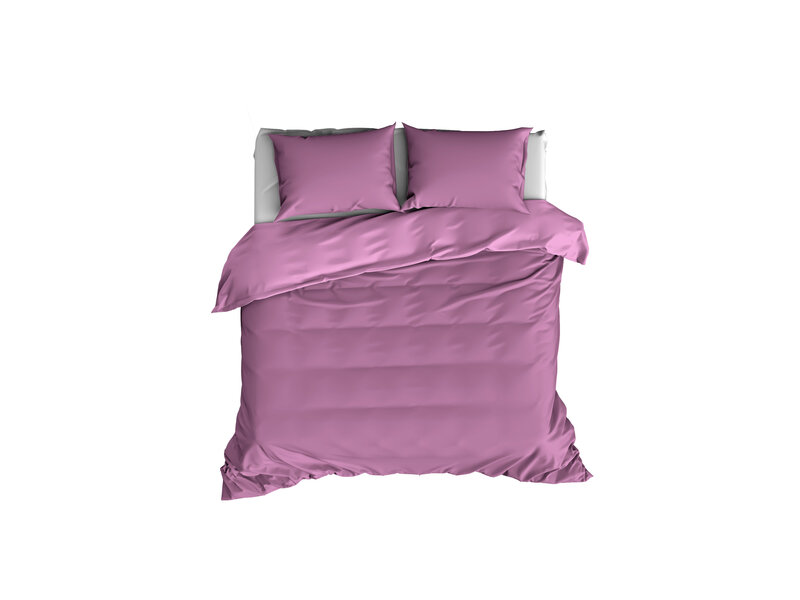 De Witte Lietaer Kussensloop Olivia Smokey Grape - 63 x 63 cm - Paars - Katoen Satijn