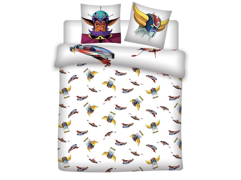 Goldorak Dekbedovertrek - Lits Jumeaux - 240 x 220 cm + (2x) 65 x 65 cm - Polycotton