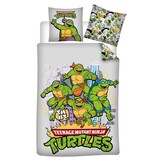 The Teenage Mutant Ninja Turtles Bettbezug – Einzelbett – 140 x 200 cm – 65 x 65 cm – Baumwollmischgewebe