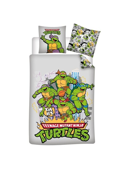 Teenage Mutant Ninja Turtles Duvet cover 140 x 200 + 65 x 65 cm Polycotton