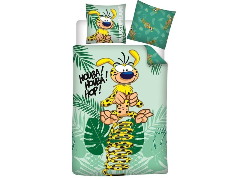 Marsupilami Bettbezug – Einzelbett – 140 x 200 cm – 65 x 65 cm – Baumwollmischgewebe
