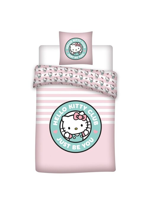 Hello Kitty BABY Dekbedovertrek Just be You 100 x 140 + 40 x 60 cm Katoen