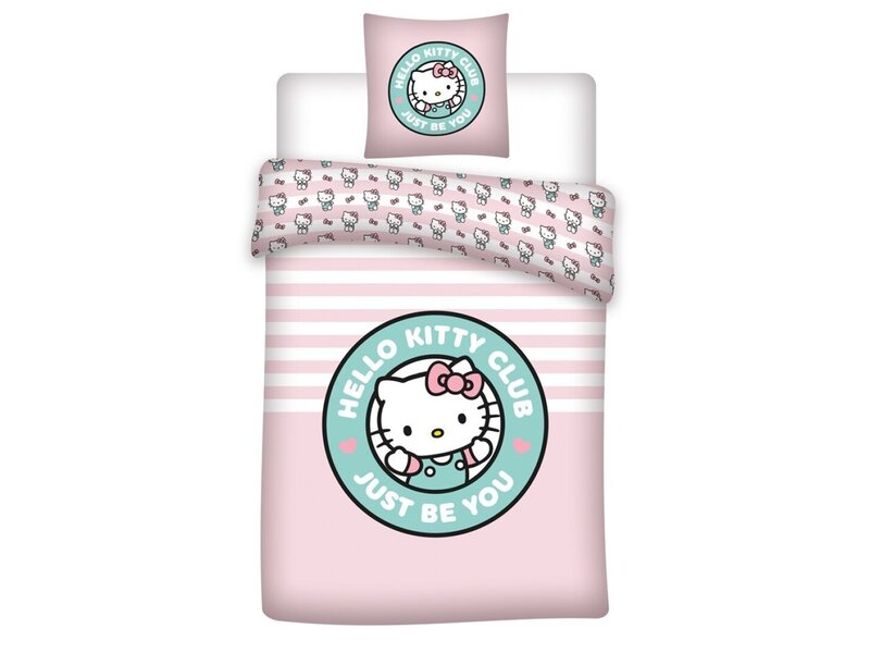 Hello Kitty Baby-Bettbezug – 100 x 140 + 40 x 60 cm – Baumwolle