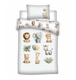 Romane & Sacha BABY Dekbedovertrek - 100 x 140 + 40 x 60 cm - Katoen