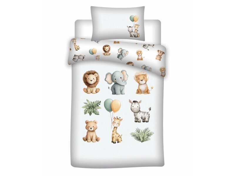Romane & Sacha Baby-Bettbezug – 100 x 140 + 40 x 60 cm – Baumwolle