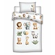 Housse de couette bébé 100 x 140 + 40 x 60 cm en coton
