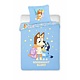 BABY Duvet Cover Goodnight Blue 100 x 140 + 40 x 60 cm Cotton