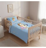 Bluey BABY Duvet Cover - Goodnight Blues - 100 x 140 + 40 x 60 cm - Cotton