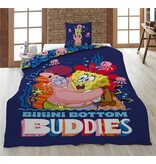 SpongeBob Bettbezug - Buddies - Einzelbett - 140 x 200 cm - 65 x 65 cm - Baumwollmischgewebe