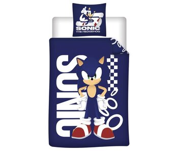 Sonic the Hedgehog Housse de couette 140 x 200 + 65 x 65 cm en polycoton