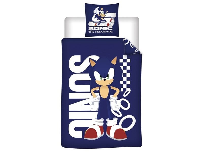 Sonic the Hedgehog Duvet Cover - Single - 140 x 200 cm - 65 x 65 cm - Polycotton