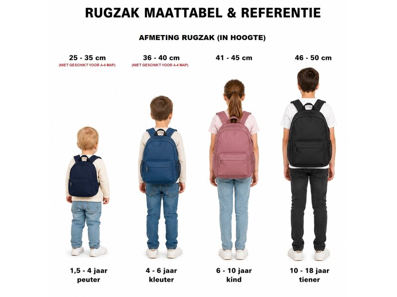 BeUniq Rugzak - Kapoentje - 41 x 31 x 25 cm - Polyester