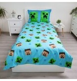 Minecraft Jungle Fight Duvet Cover - 140 x 200 cm + 70 x 90 cm - Cotton