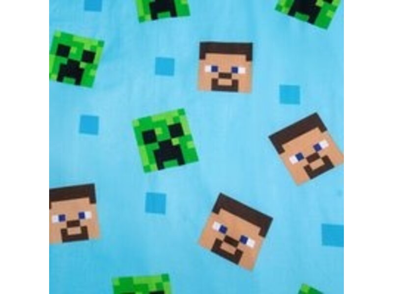 Minecraft Dschungelkampf-Bettbezug – 140 x 200 cm + 70 x 90 cm – Baumwolle